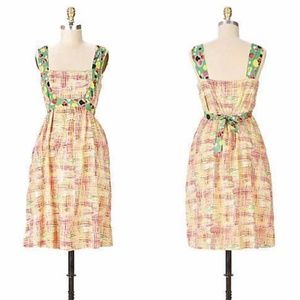 Anthropologie Viola Circle Plaid Dress